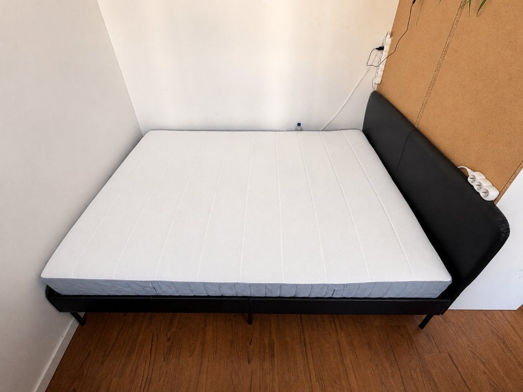 lit double avec matelas, Enlèvement, Utilisé, Deux personnes, Ikea