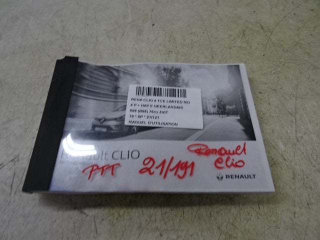 MANUEL UTILISATEUR Renault Clio IV (5R) (01-2012/08-2021), Utilisé, Renault