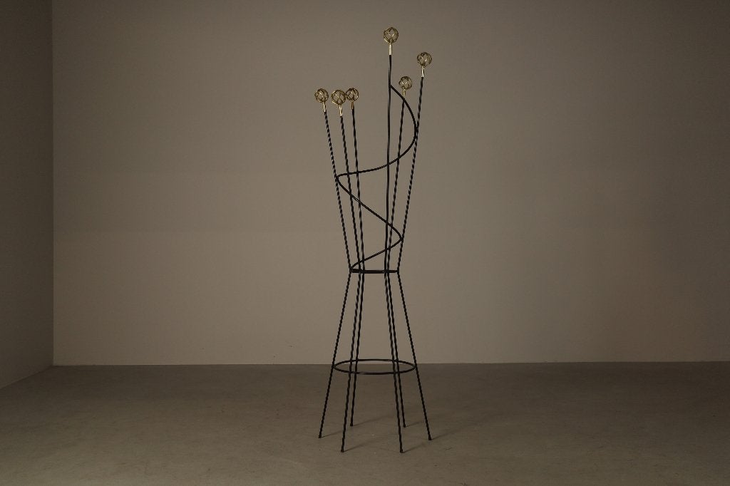 Freestanding Coat and Hat Stand in the Style of Roger Féraud, Ophalen