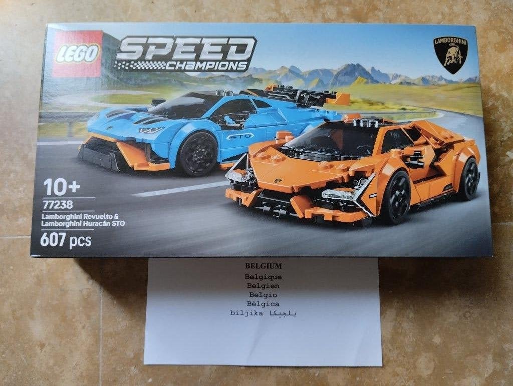 lego 77238 Duo speed Lamborghini Revuelto en Huracán, Neuf, Complet, Lego, Ensemble complet