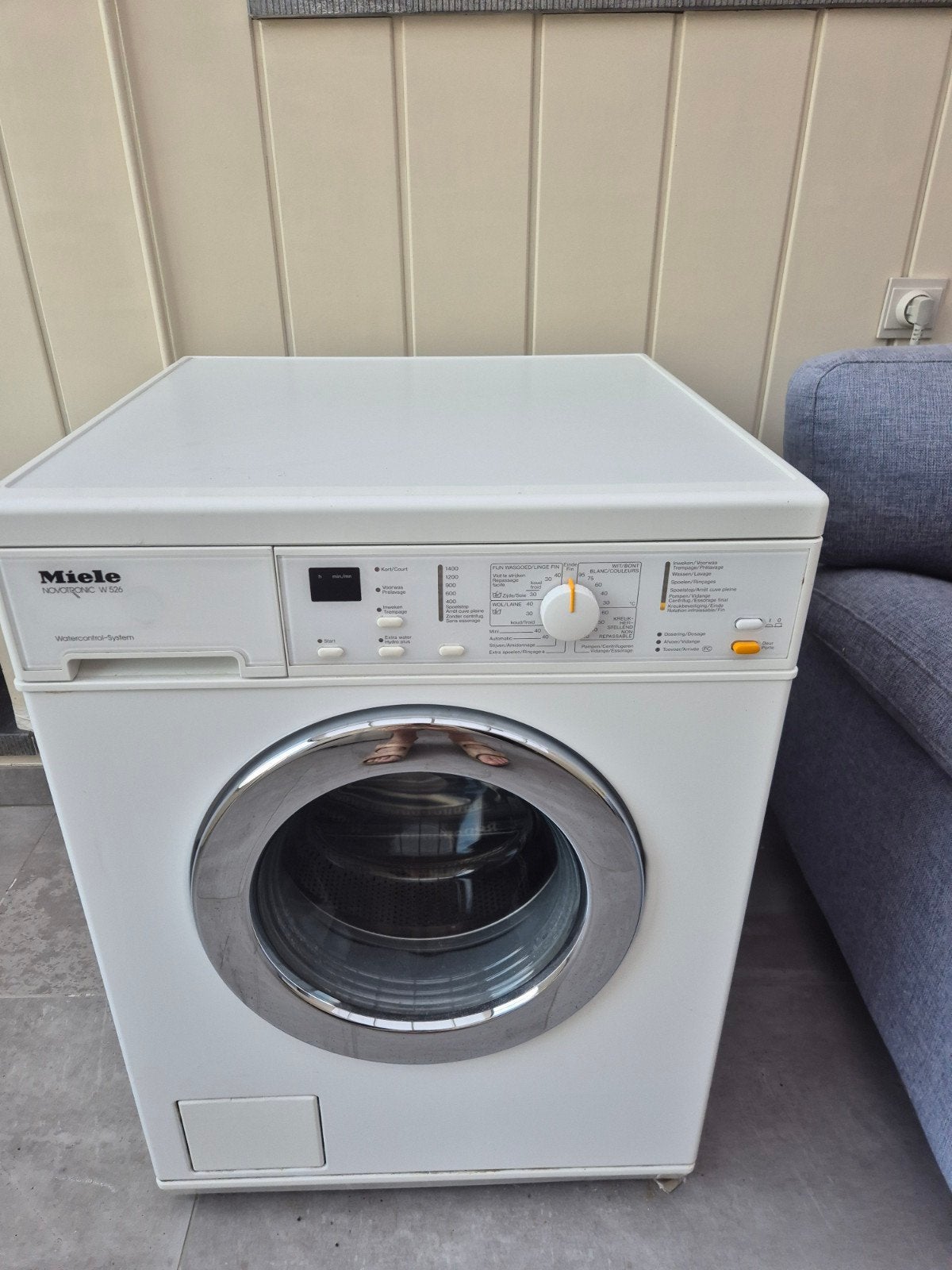 wasmachine Miele, Elektronische apparatuur, Wasmachines, Ophalen, 1200 tot 1600 toeren, Gebruikt, 4 tot 6 kg