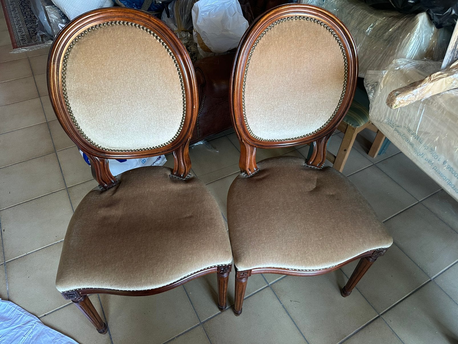 6 stijlvolle massief houten eetkamerstoelen, Ophalen