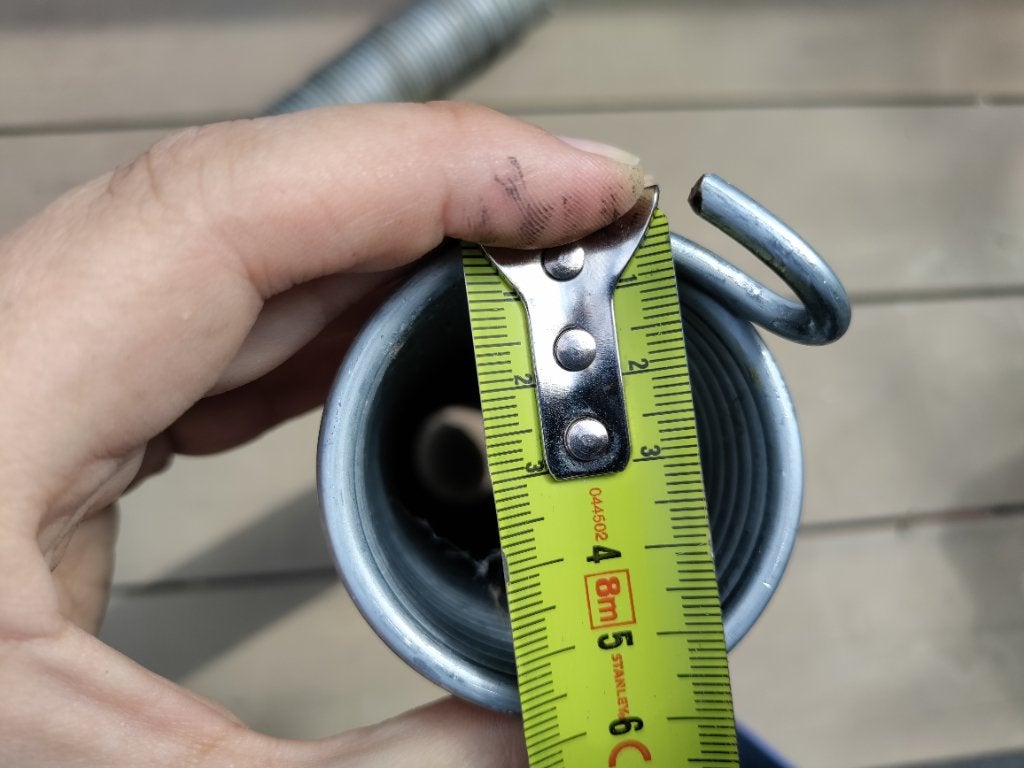 2 nieuwe garageveren / trekveren 40 cm, Ophalen, Zo goed als nieuw, Overige materialen, Overige typen