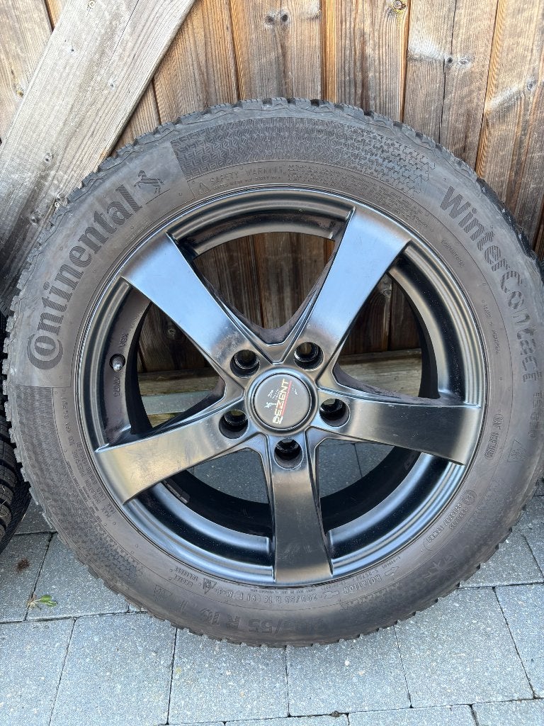 Winterbanden op velg van dezent 16inch, Pneus et Jantes, Pneus hiver, 16 pouces, Véhicule de tourisme