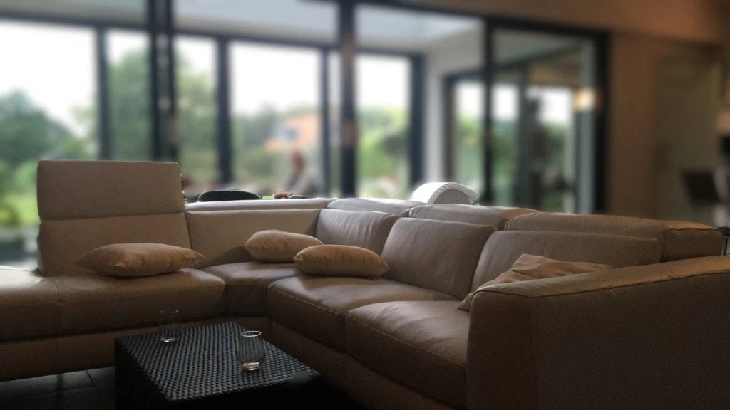 Lederen zetel - Natuzzi Editions Pensiero B795, Maison & Meubles, Canapés | Salons, Comme neuf, Banc d'angle, Cuir, Enlèvement