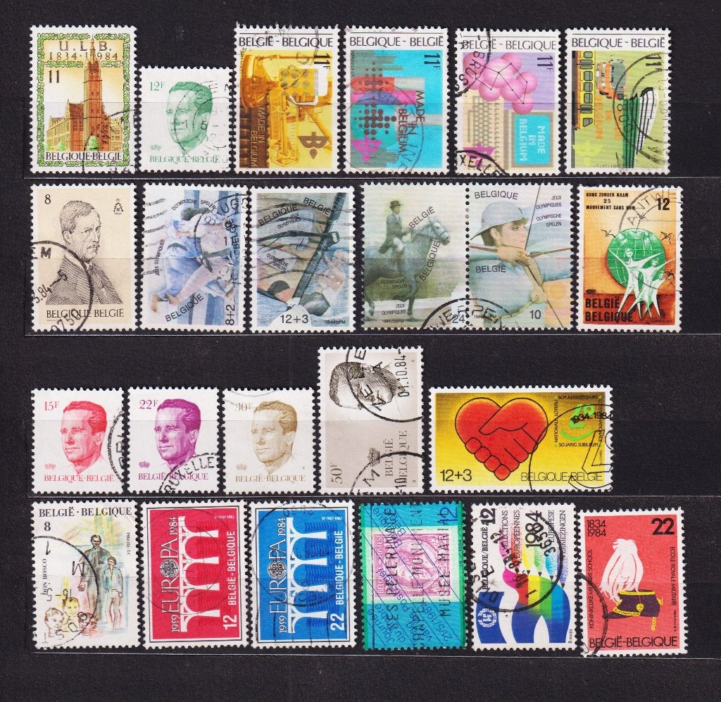 België 1984 volledig jaar gestempeld, Postzegels en Munten, Verzenden, Gestempeld, Gestempeld