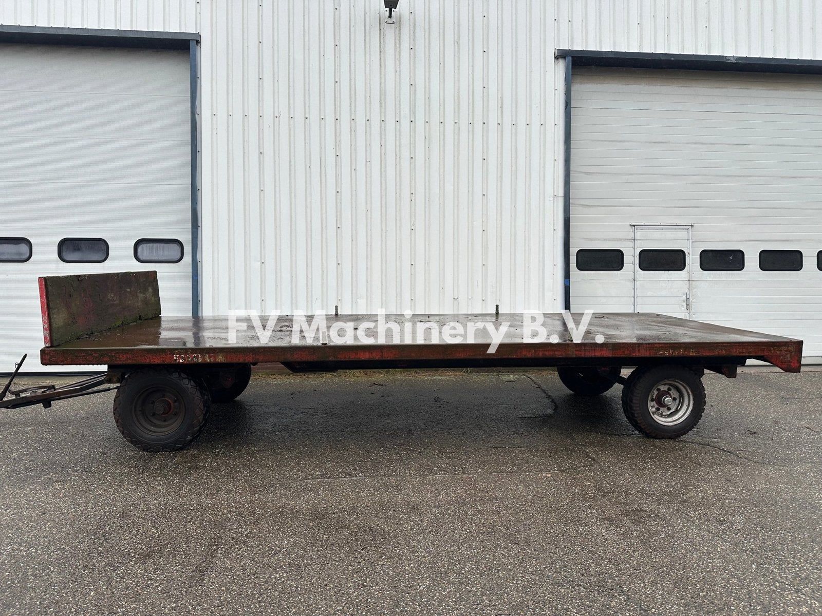 Remorque/wagon à plateforme Josef Wisskirchen de 8T (1986), Enlèvement, Utilisé