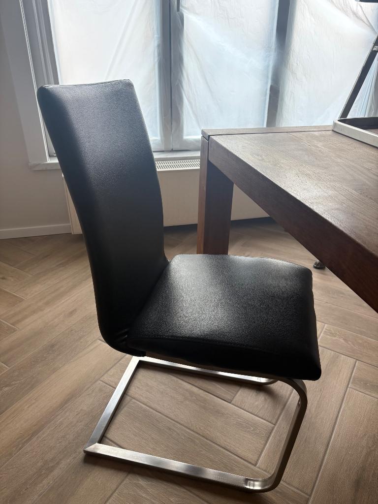 Chaises de salle à manger, Enlèvement, Cuir, Noir, Cinq, Six Chaises ou plus