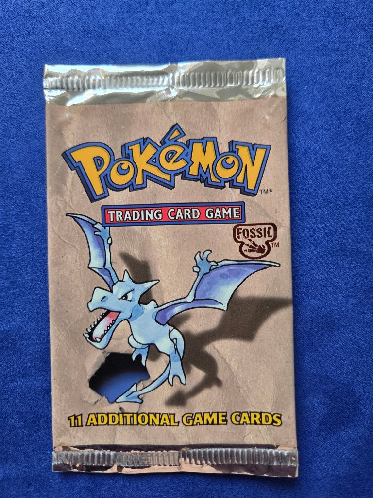 Pokémon Fossil Booster Pack: Aerodactyl – LEEG pakje, Enlèvement ou Envoi, Utilisé, Booster