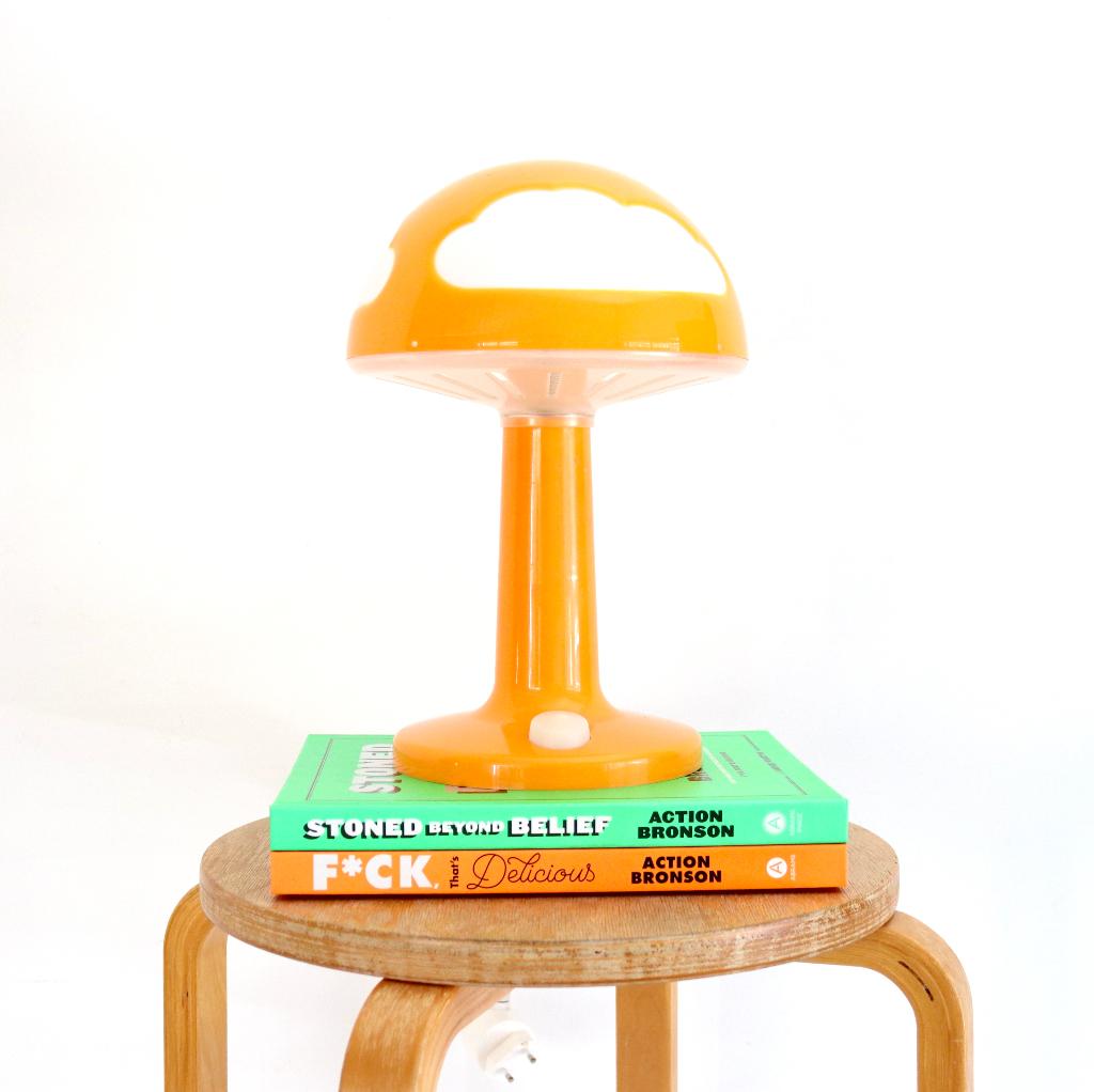 Vintage Ikea Skojig lamp (oranje), Kinderen en Baby's, Kinderkamer | Inrichting en Decoratie, Ophalen of Verzenden, Zo goed als nieuw