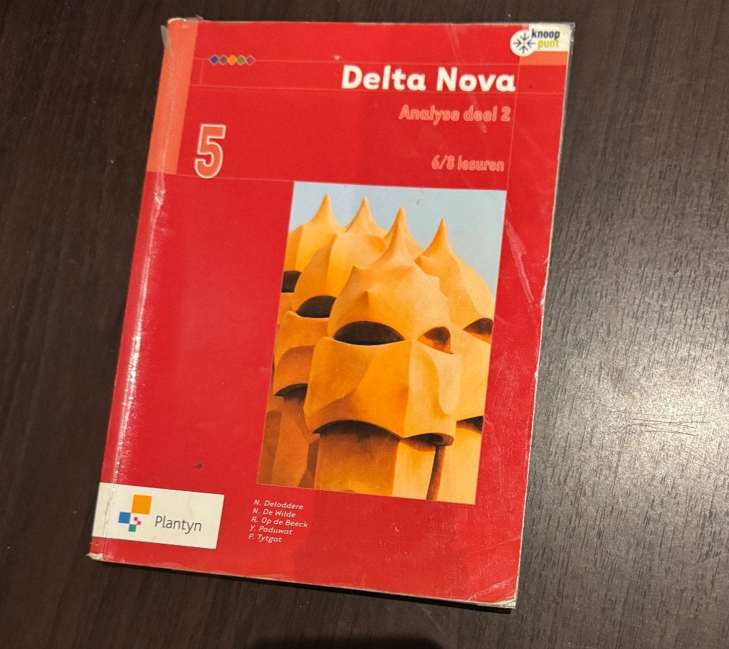 Delta Nova 5 analyse deel 2 voor 6/8 lesuren, Boeken, Ophalen