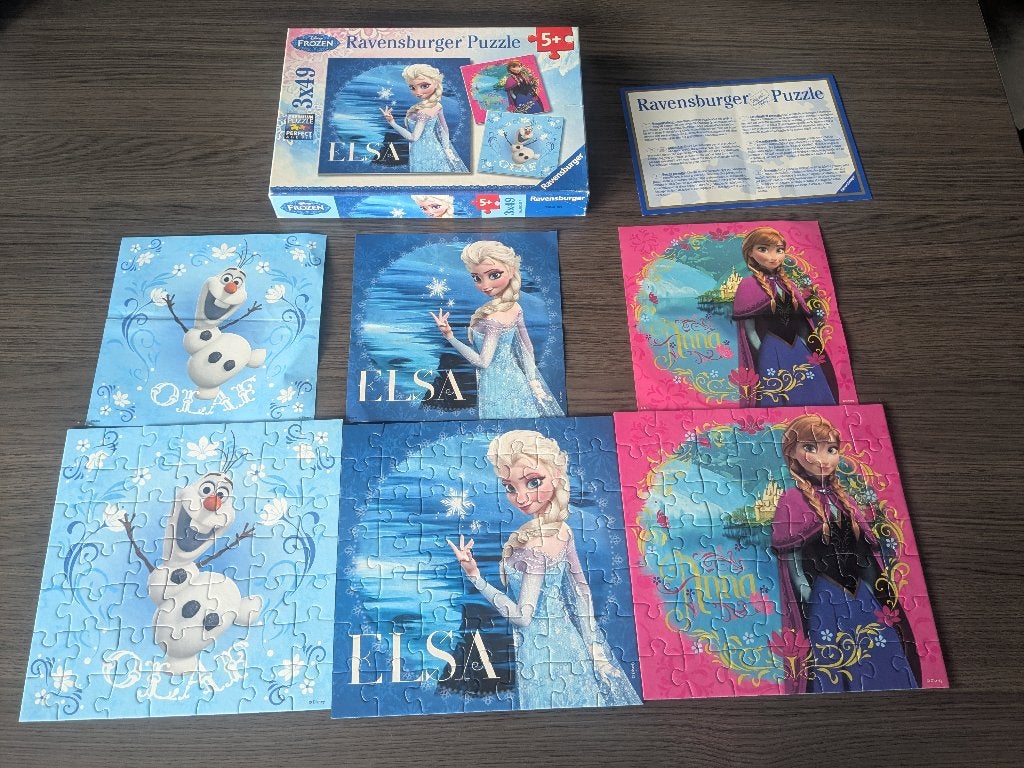 Speelgoed - verschillende puzzels - frozen - Ravensburger, Ophalen of Verzenden, Gebruikt