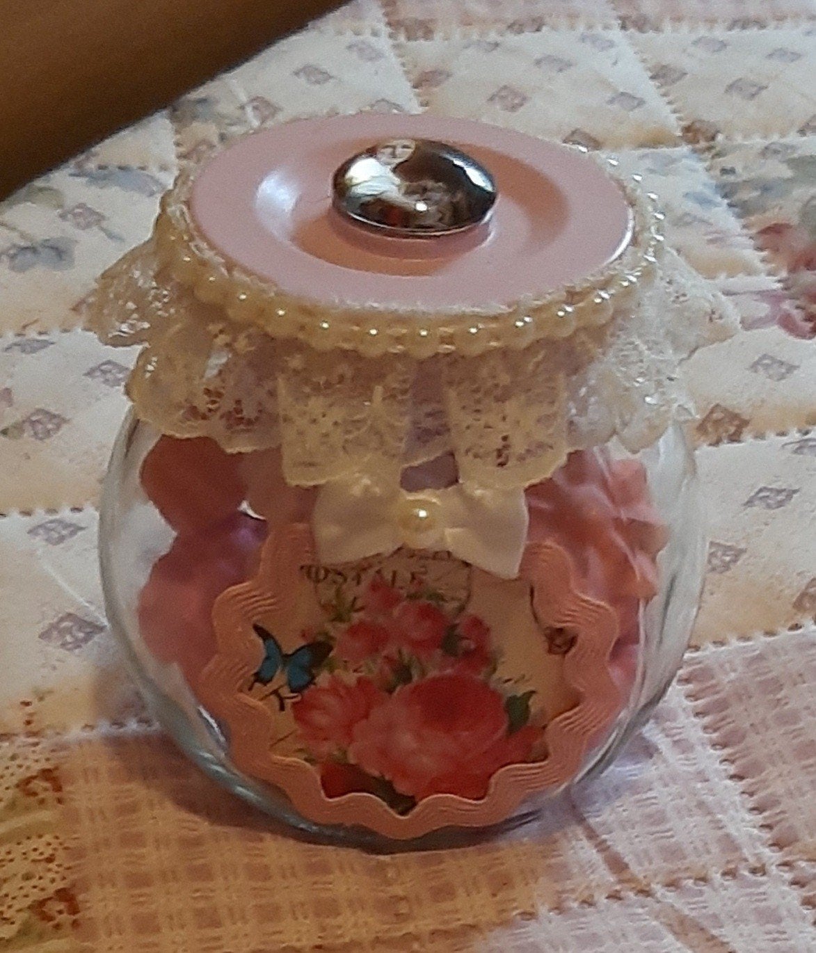 Bonbonnière 5 eur pièce, Enlèvement ou Envoi, Comme neuf, Verre