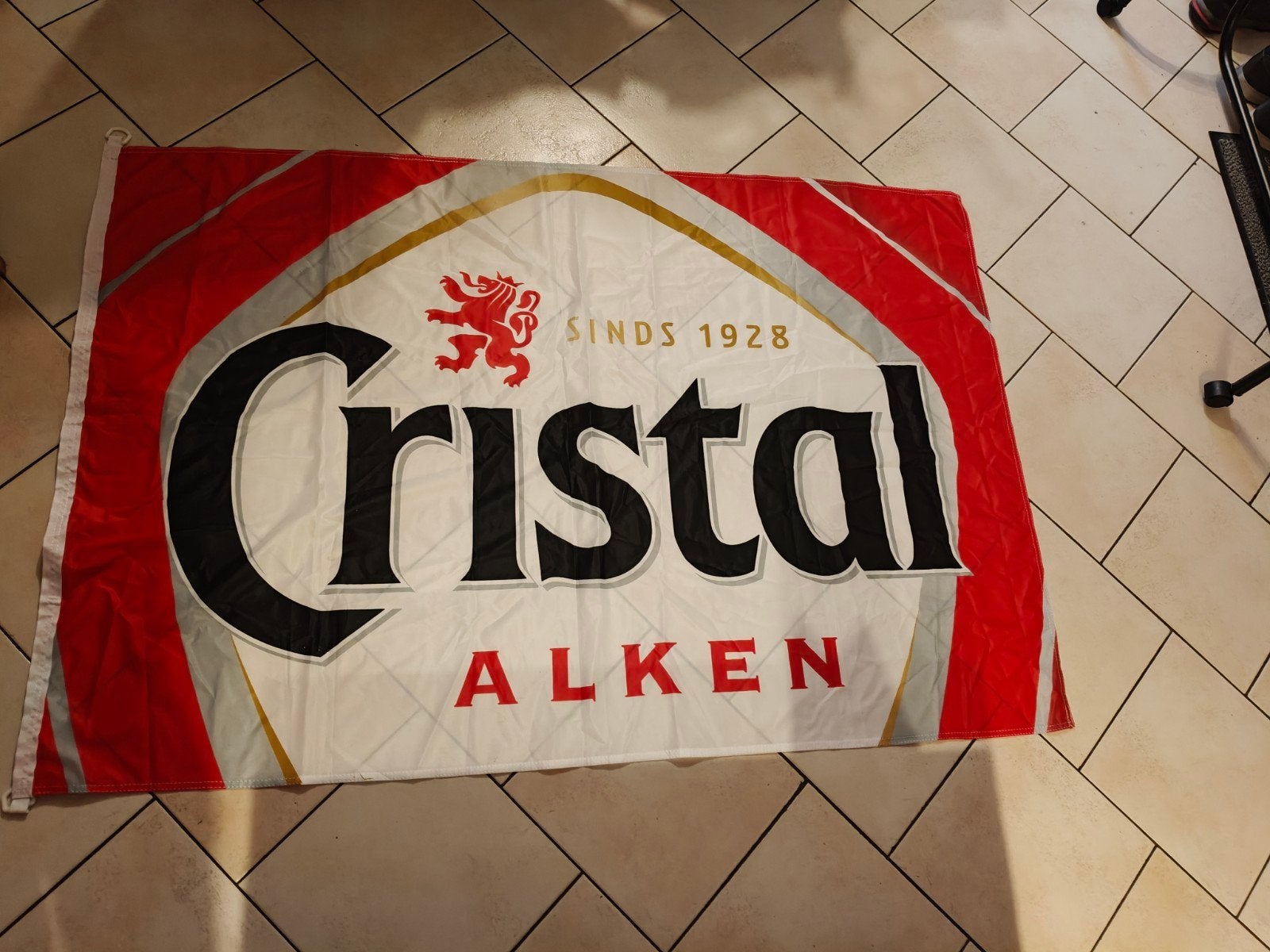 vlag Cristal Alken, Verzamelen, Ophalen of Verzenden, Zo goed als nieuw, Overige typen, Overige merken