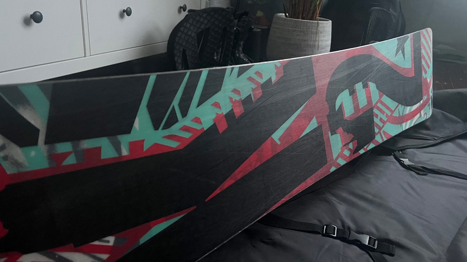 K2 Parkstar Snowboard inclusief bindingen en tas, Sport en Fitness, Ophalen, Zo goed als nieuw, Board