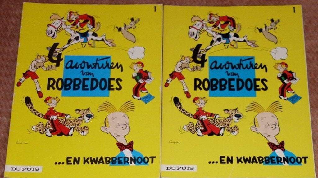 Verzameling strips Robbedoes en Kwabbernoot., Boeken, Meerdere stripboeken, Ophalen of Verzenden, Gelezen