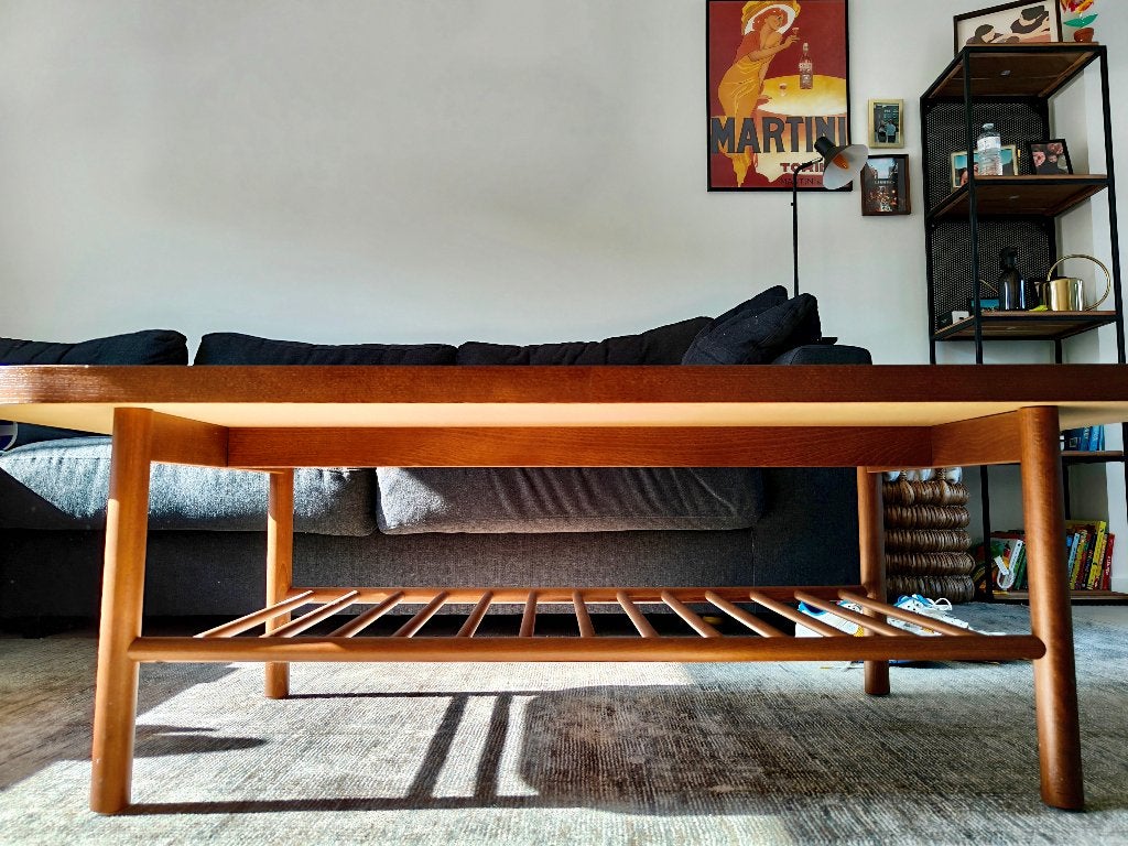 table basse LISTERBY, 100 à 150 cm, Comme neuf, Enlèvement, 50 à 100 cm