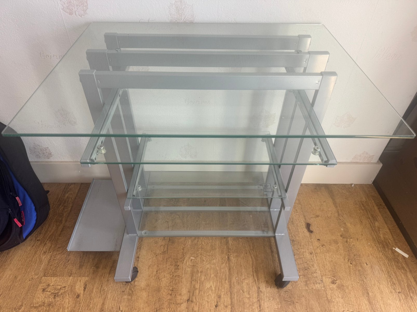 Glazen bureau, Huis en Inrichting, Ophalen, Zo goed als nieuw