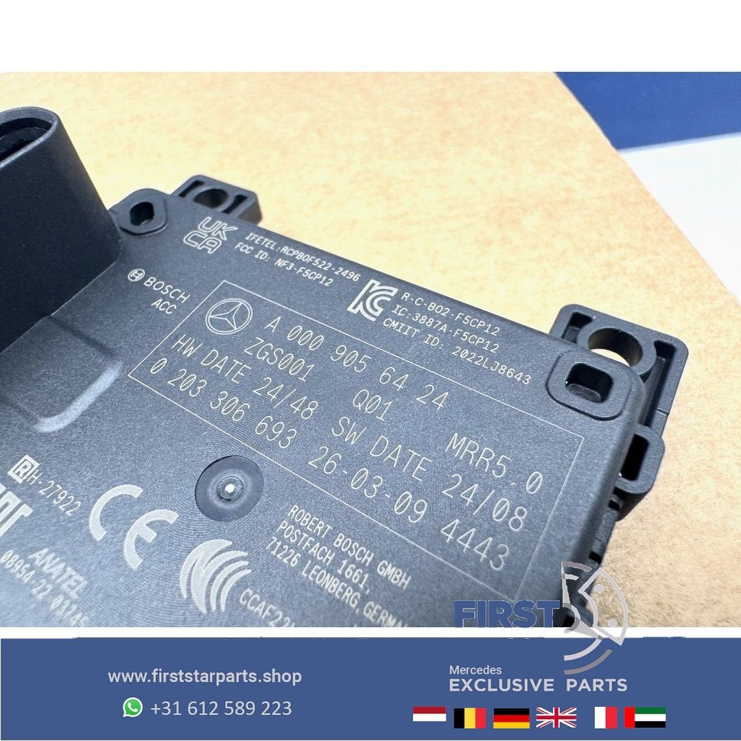 A0009056424 RADARSENSOR Mercedes W206 W290 W214 W254 W167 W2, Utilisé, -, -, Enlèvement ou Envoi