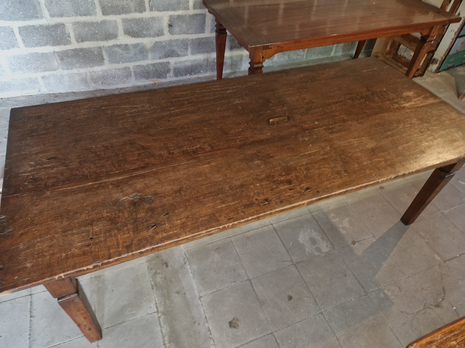 Table de ferme ancienne solide, Enlèvement