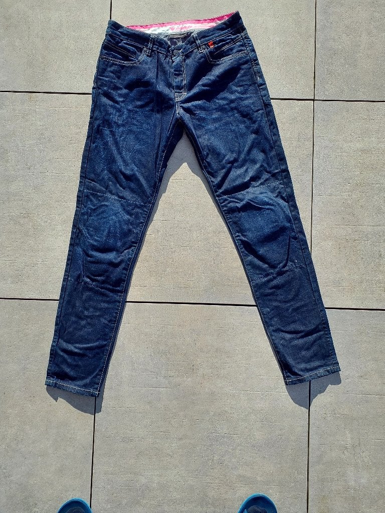 PANTALON JEAN RENFORCE MOTARD FEMME, Motos, Enlèvement, Seconde main, Femmes, Pantalon | textile