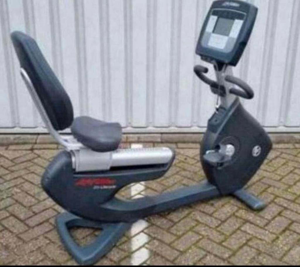 LIFE FITNESS INSPIRE RECUMBENT BIKE HOMETRAINER, Ophalen of Verzenden, Zo goed als nieuw, Rug
