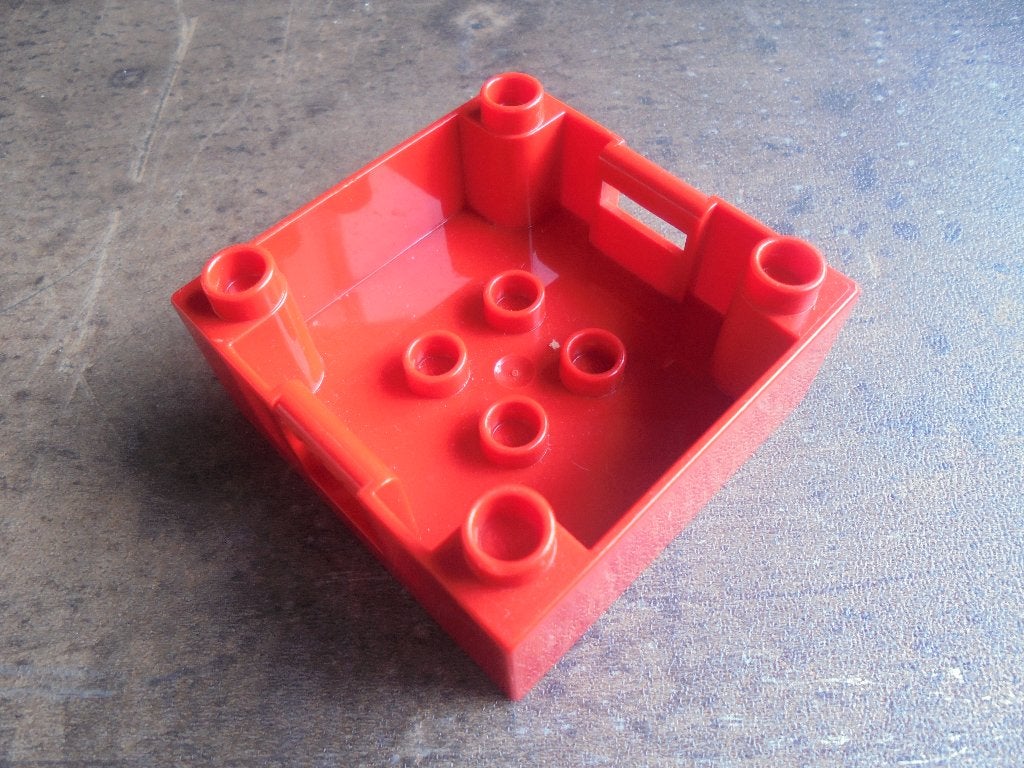 Lego Duplo Container Box 4x4 & Studs on Corners (zie foto's), Ophalen of Verzenden, Gebruikt, Losse stenen, Duplo