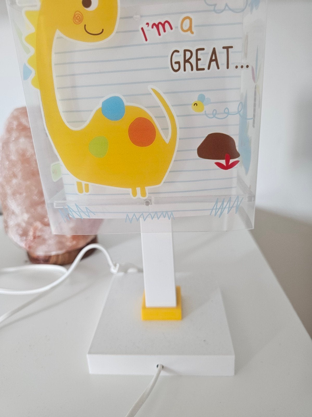 adorable lampe de chevet LED enfants avec bébé dino, Envoi, Comme neuf, Autres marques, Lampe