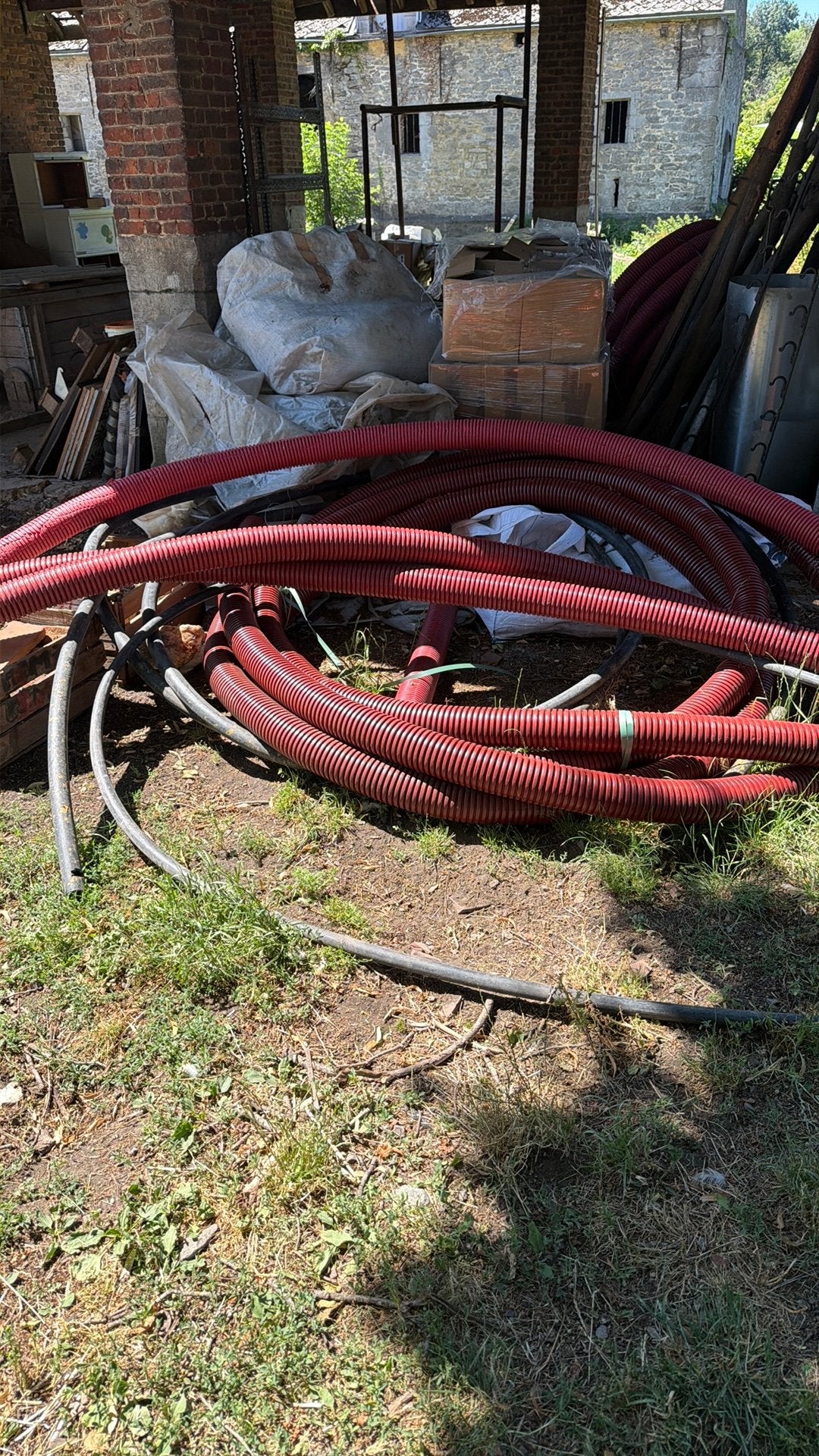 tuyaux annelés (ou gaines annelées) en PEHD, Doe-het-zelf en Bouw, Buizen en Afvoer, Ophalen of Verzenden, Zo goed als nieuw