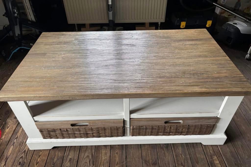 Landelijke salontafel, Ophalen, Gebruikt, Rechthoekig, Landelijk