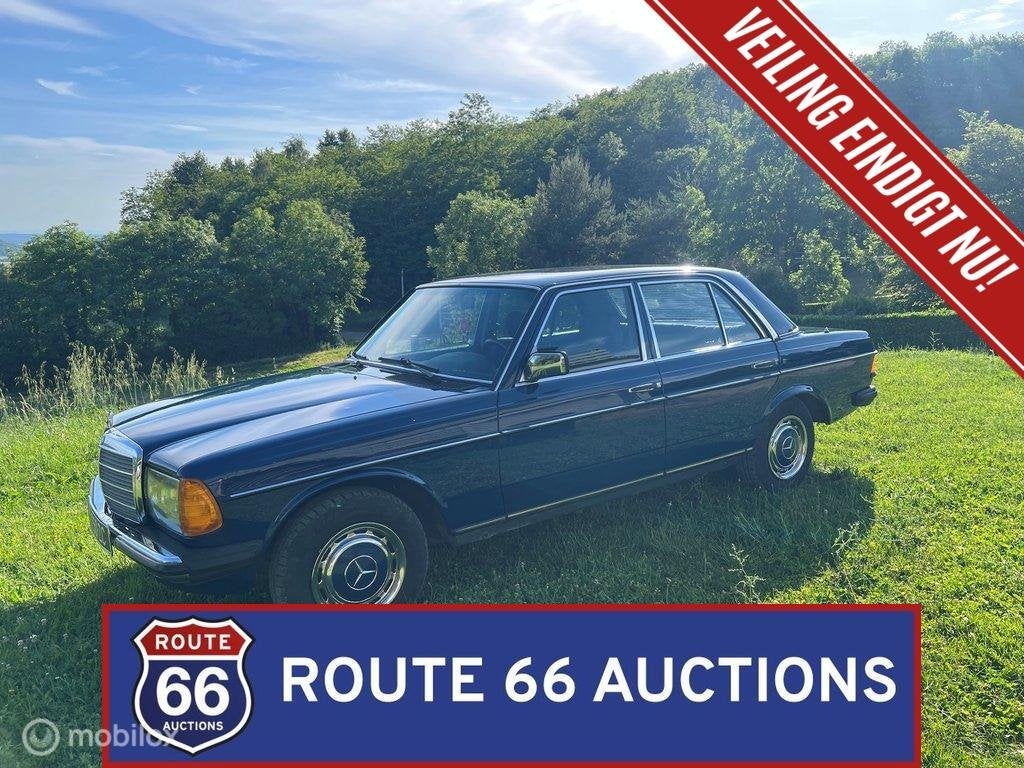 Mercedes-Benz 200 | 1984 | Route 66 Auctions, Auto's, Zwart, Mercedes-Benz, Bedrijf, Handgeschakeld