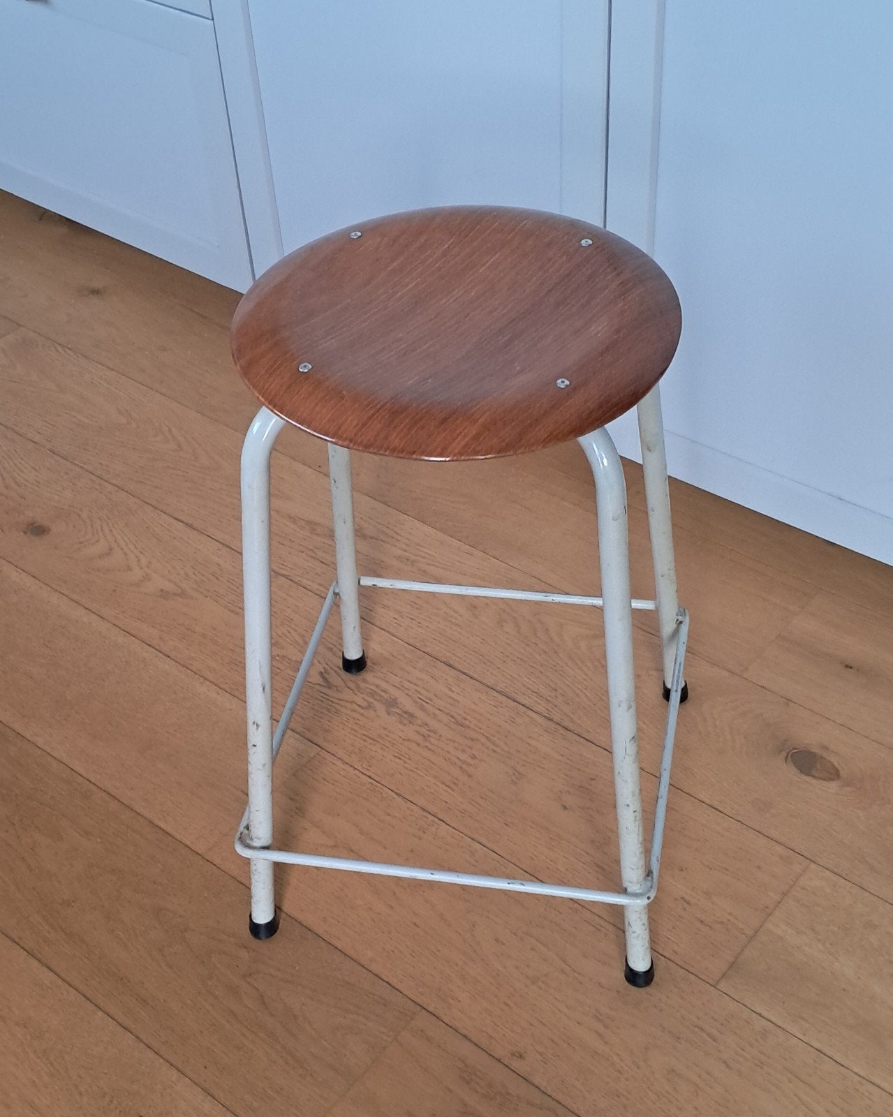 retro industriële krukjes 6 stuks, Ophalen, Zo goed als nieuw, IJzer