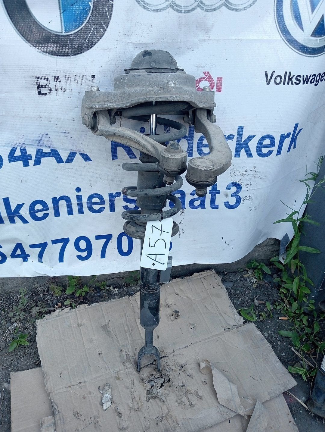 Audi A6 C6 veerpoot schokbreker 4F0 413 031 AS, Gebruikt, -, -, Ophalen of Verzenden