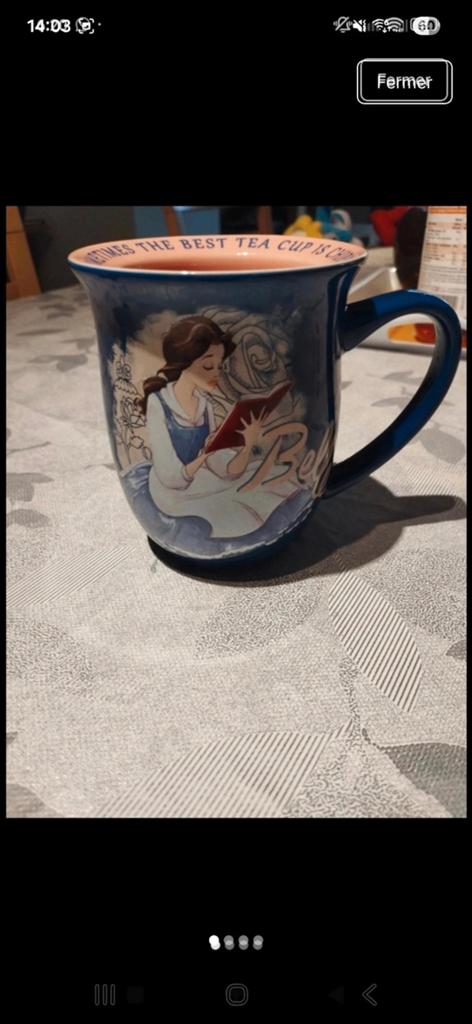 Tasse disney belle, Enlèvement