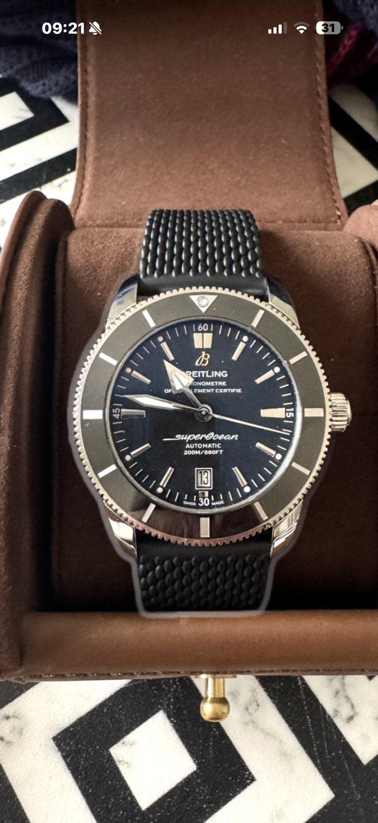 Breitling Superocean Heritage 46 mm, Enlèvement, Comme neuf, Breitling
