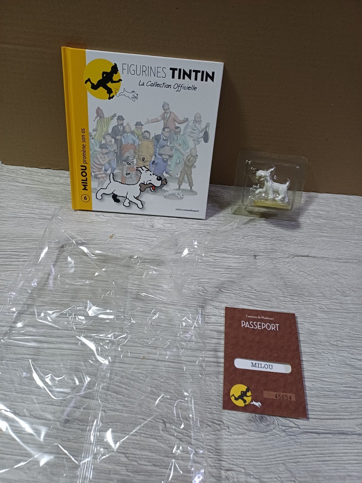 Figurine Milou 6 Tintin, Collections, Enlèvement ou Envoi, Tintin, Comme neuf, Statue ou Figurine