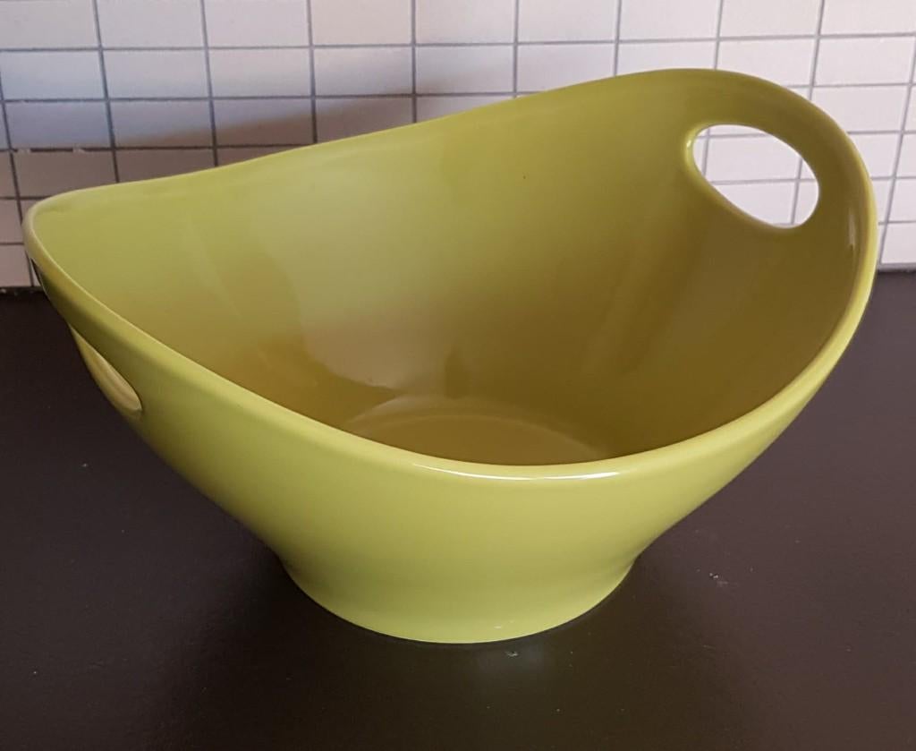 Fruitschaal serveerschaal keramiek nieuw, Ophalen of Verzenden, Nieuw, Keramiek, Effen