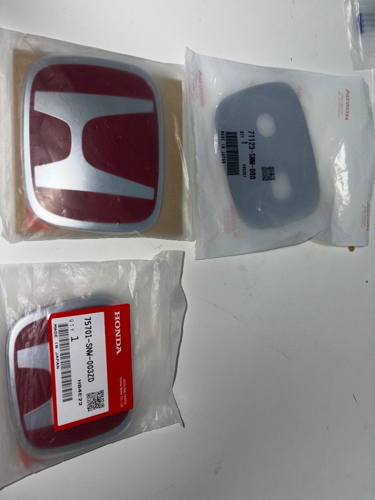 Logo Honda OEM avant / arrière Civic Type R FD2, Neuf, Honda, Avant, Enlèvement ou Envoi