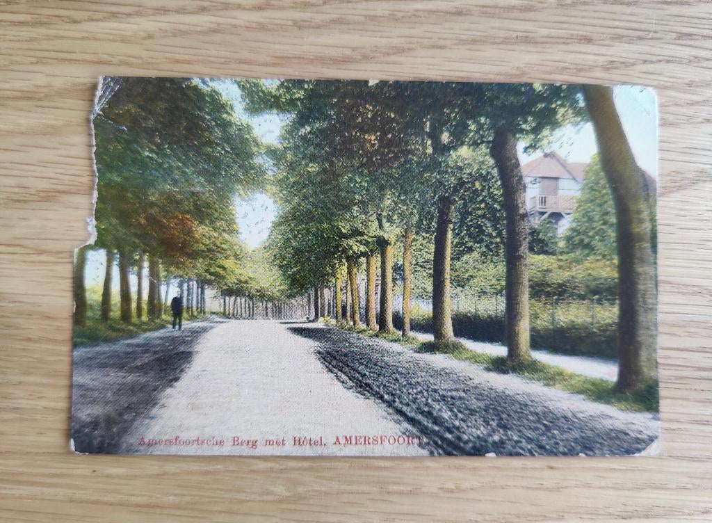 Amersfoortsche berg met hôtel Amersfoort BESCHADIGD, Collections, Cartes postales | Pays-Bas, Envoi, Affranchie, Utrecht