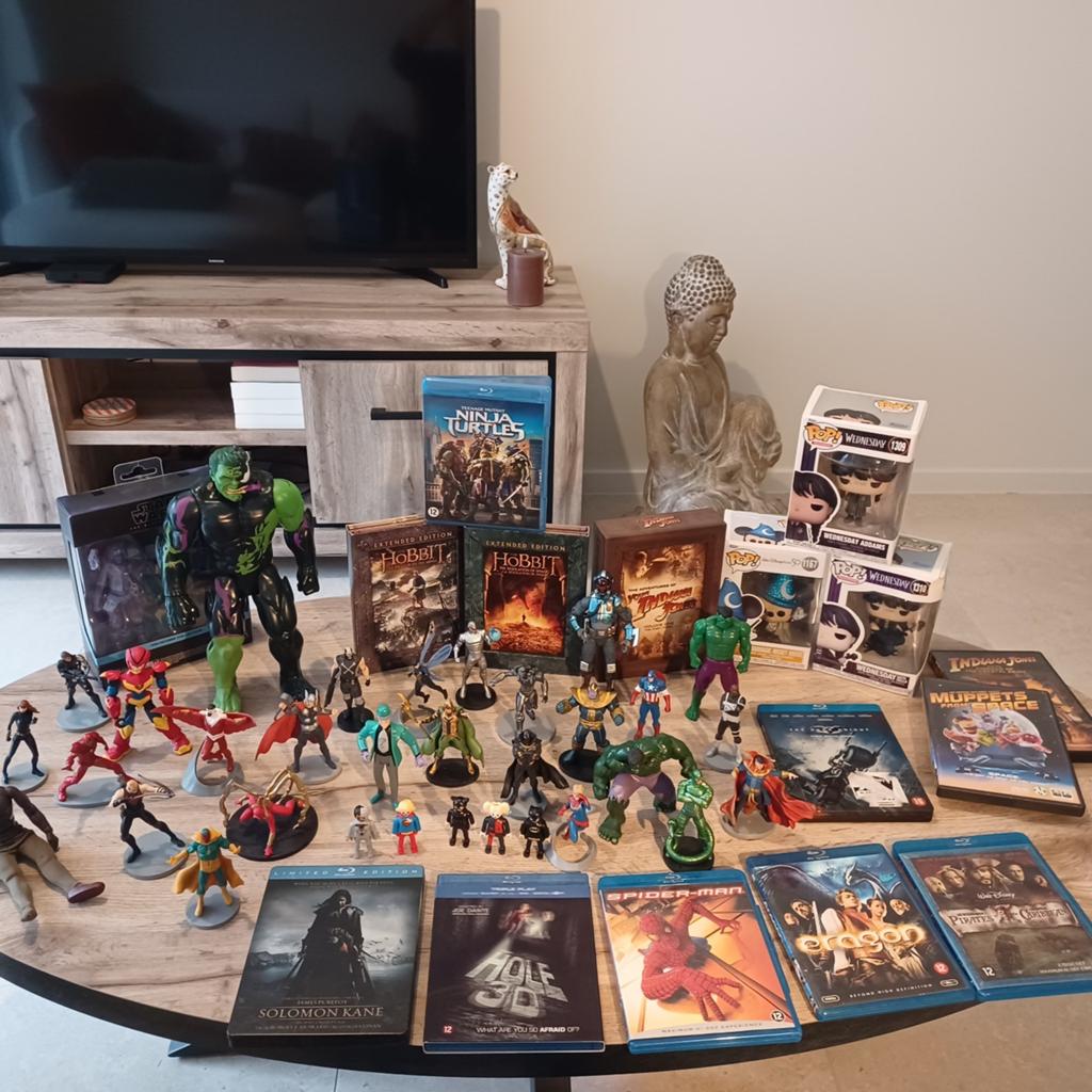 Verzameling movie items, figuren, blu ray etc+++, Ophalen of Verzenden