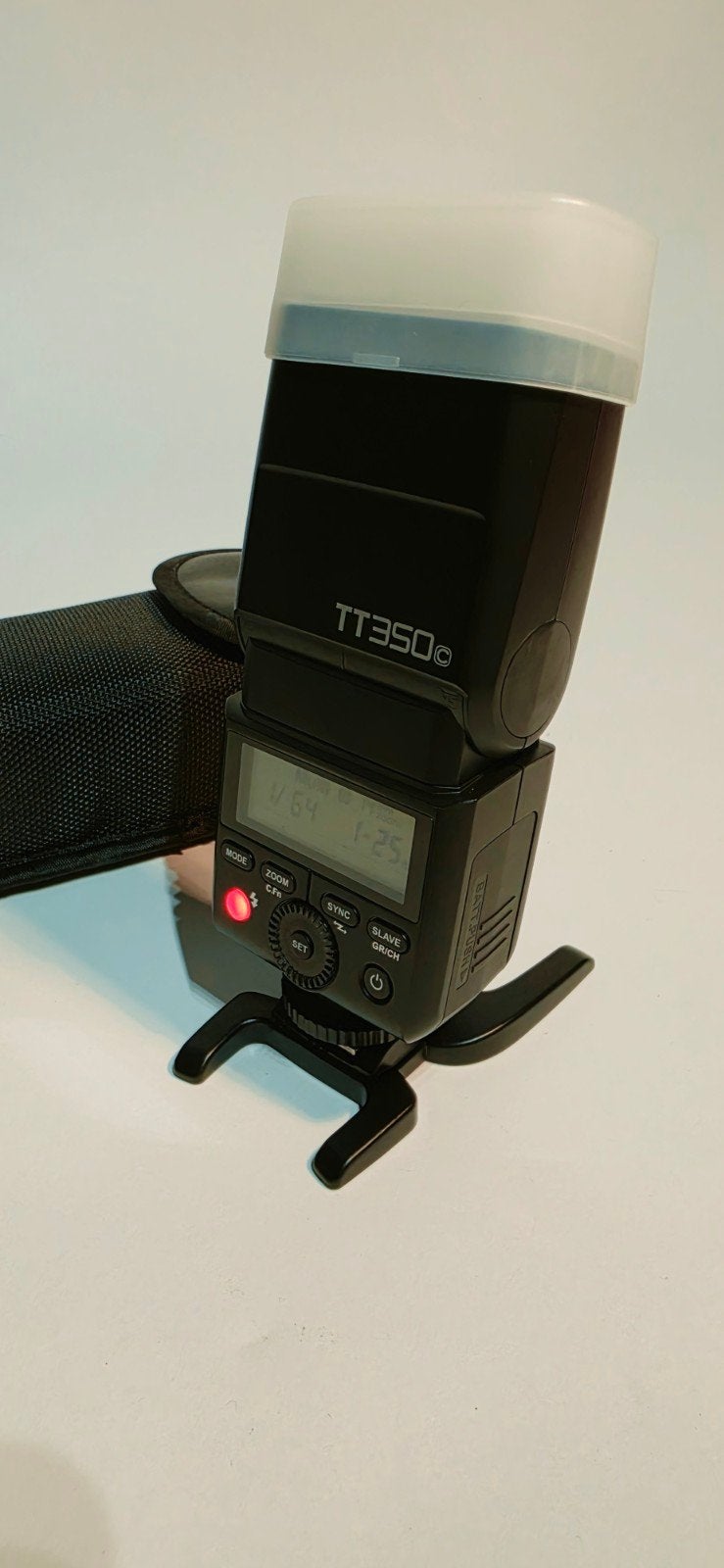 Godox TT350C flitser voor canon (Nieuwstaat), Canon, Enlèvement ou Envoi, Canon, Sans fil