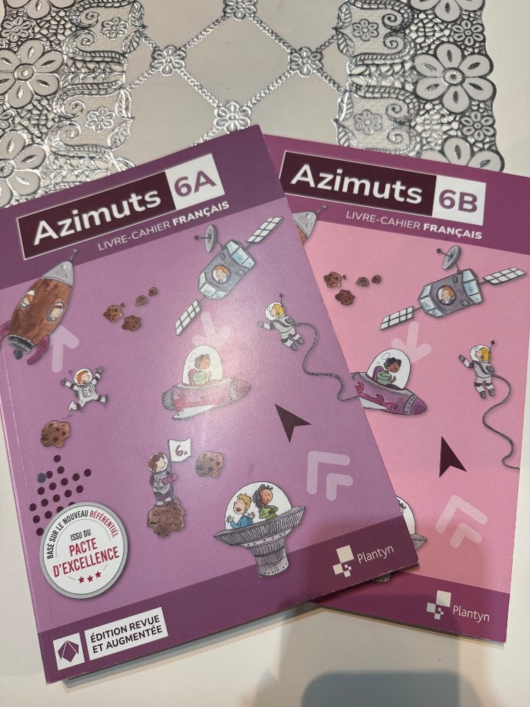 Lot de 2 livres-cahiers Azimuts 6A et 6B – Français (6e), Livres, Enlèvement, Neuf, Primaire, Français