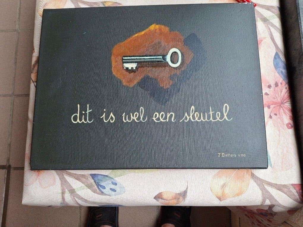 SCHILDERIJ, Antiquités & Art, Textile, Peinture à l'huile, Enlèvement ou Envoi, Signé