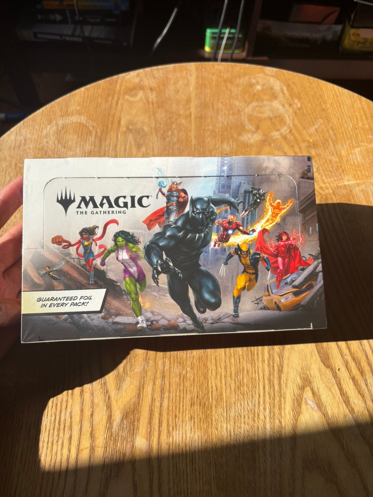 Magic the gathering marvel superheroes play boosterbox, Ophalen of Verzenden, Nieuw, Boosterbox