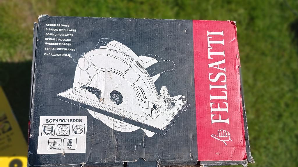 Scie circulaire Felisatti SCF190/1600s, Enlèvement ou Envoi, 1200 watts ou plus, 30 à 70 mm, Comme neuf