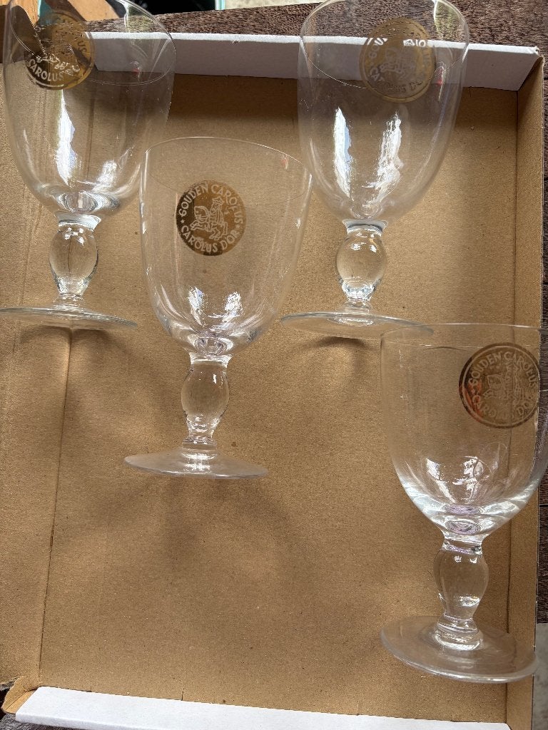 Gouden Carolus/Carolus D'Or (4 glazen), Verzamelen, Ophalen of Verzenden, Gebruikt, Glas of Glazen, Overige merken