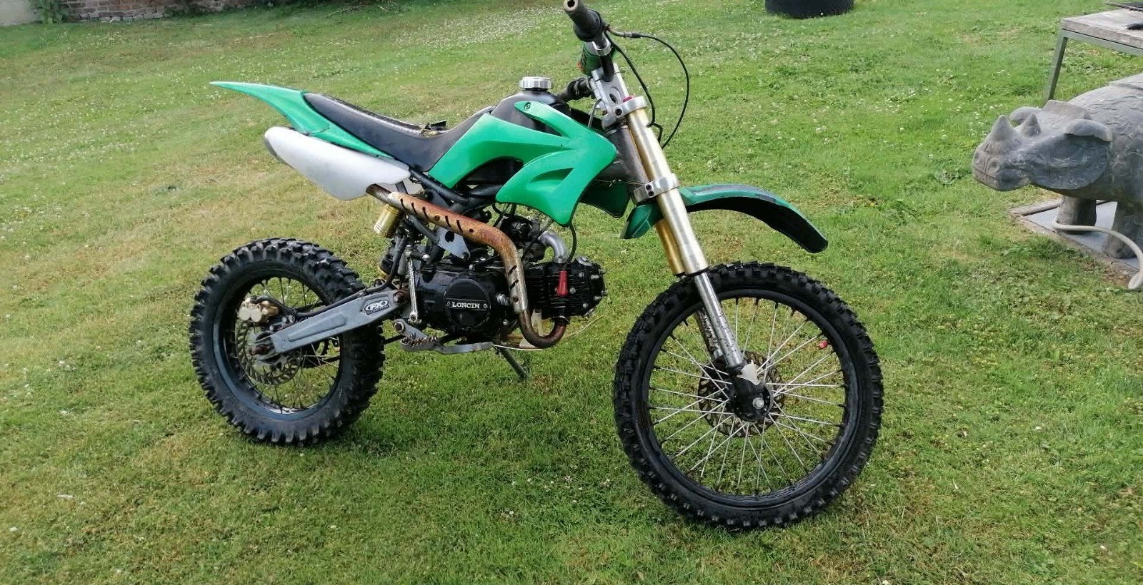 Dirt bike 125 plus 2 roue et une fourche, Vélos & Vélomoteurs, Mini Bikes, Midi Bikes & Pit Bikes, Enlèvement ou Envoi, Dirt Bike