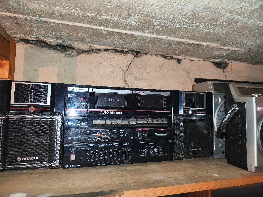 boombox / ghettoblaster Hitachi TRK-W550E, Enlèvement, Utilisé, Radio