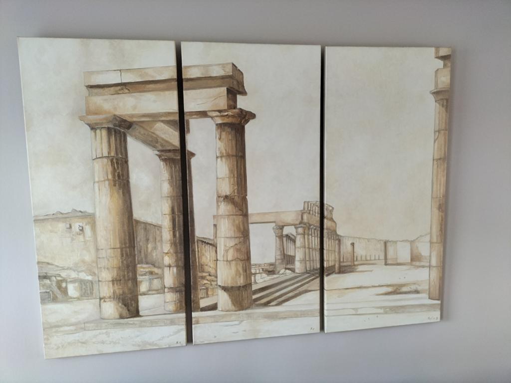 Schilderij 3 luik, Ophalen