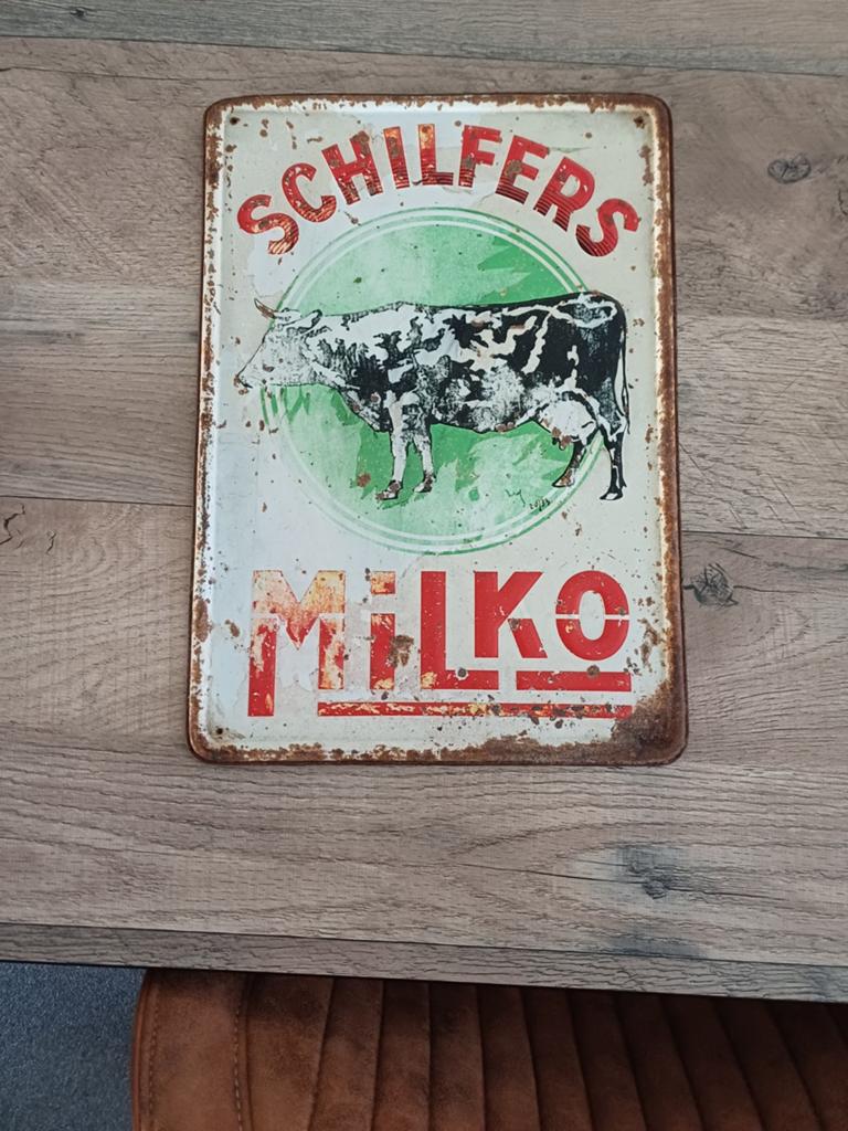 Ancienne publicité en étain, Enlèvement ou Envoi